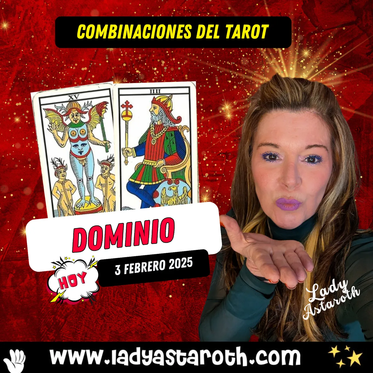 Combinación Diablo y Emperador Tarot