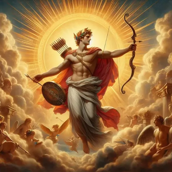 Apolo como arquetipo del sol civilizado, la lógica radiante, el arte que no se desborda y la razón que no duda.