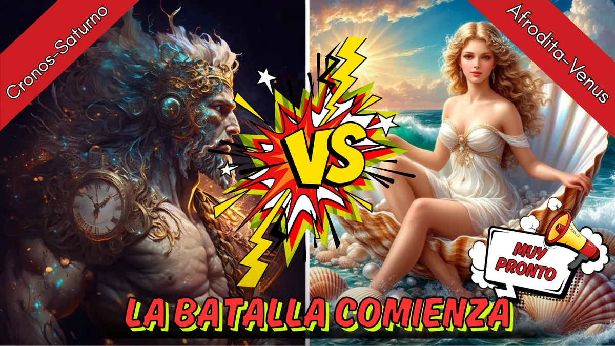 Cronos y Afrodita disputando el dominio de la acción