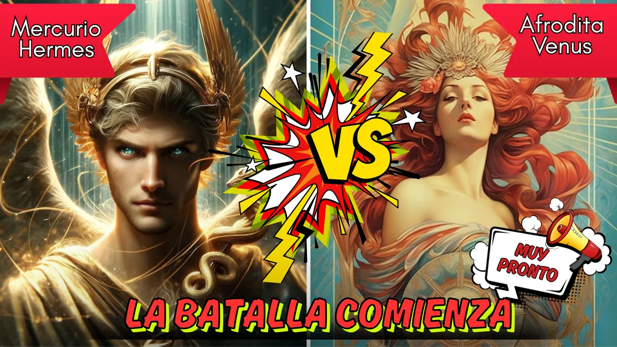 Mercurio y Venus disputando el dominio del deseo y la narrativa