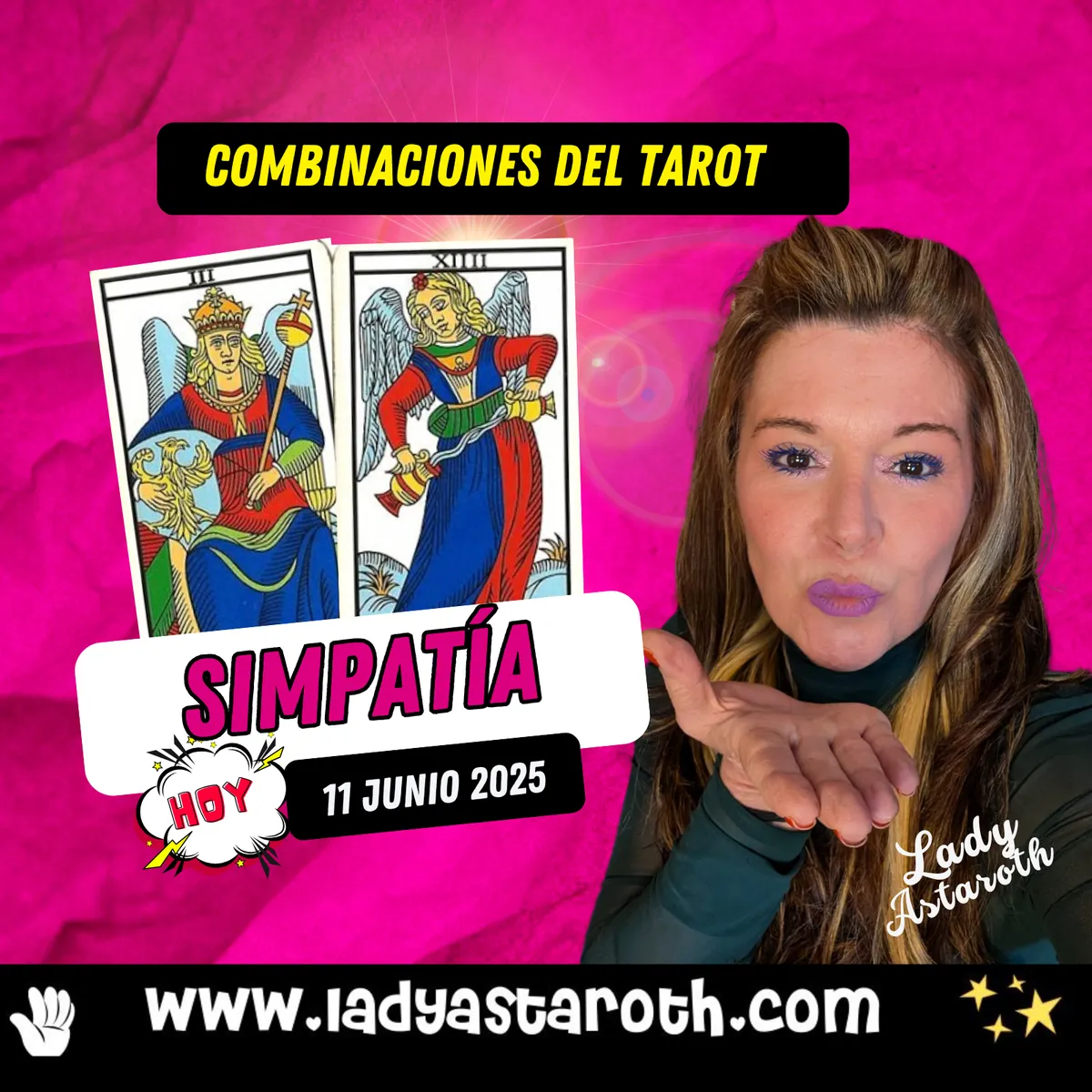 Combinación Emperatriz y Templanza Tarot  💯