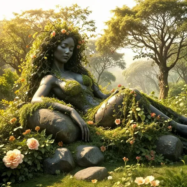 Gea como arquetipo del origen silenciado, la fuerza contenida de lo natural, la tierra viva que espera ser escuchada.