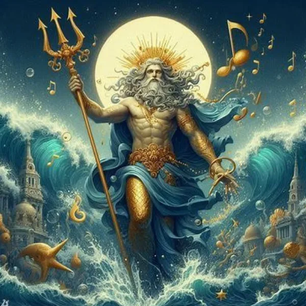 Neptuno como arquetipo de la disolución simbólica, lo espiritual difuso, la empatía extrema y el velo entre mundos.