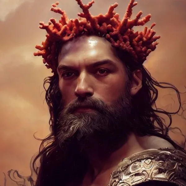 Retrato simbólico de Príapo, figura rústica y provocadora, con presencia explícita y desinhibida, protector de los márgenes con pulsión desenfrenada.