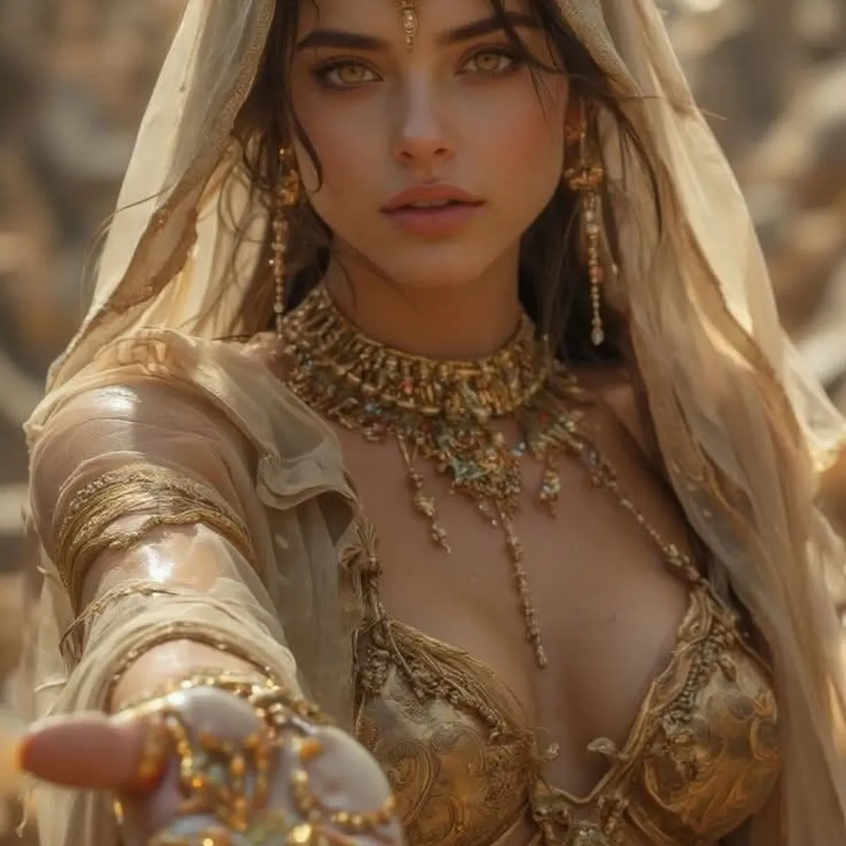 Pitia extiende su mano en una cruzada simbólica por el trono de Géminis. ¿Responderás a su llamado?