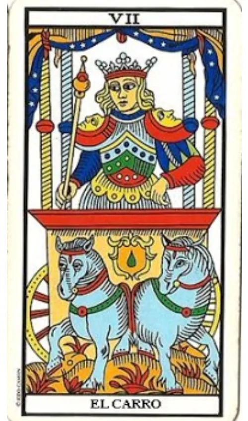 El Carro- Tarot de Marsella
